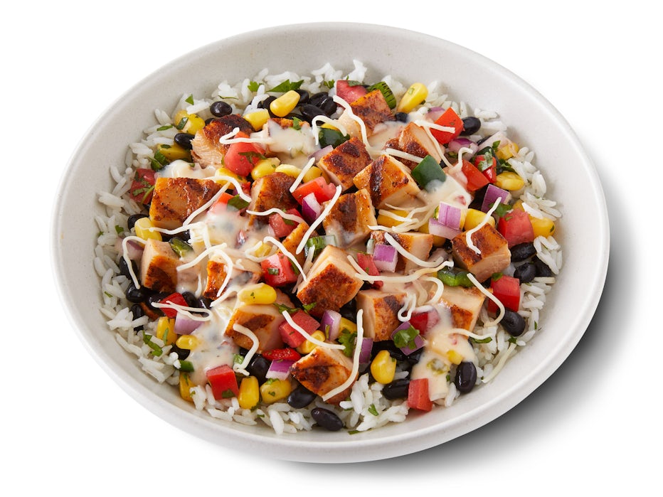 Chicken Queso Bowl from the QDOBA menu