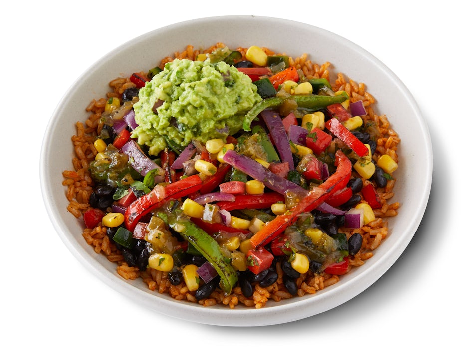 Fajita Veggie Post-Workout Bowl from the QDOBA menu