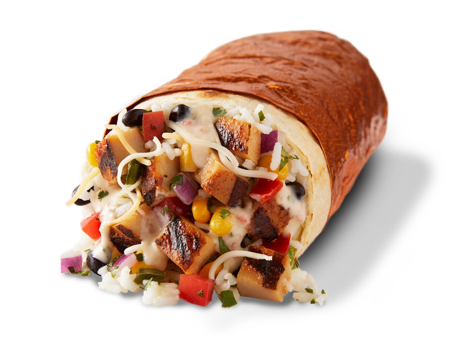 Chicken Queso Burrito from the QDOBA menu