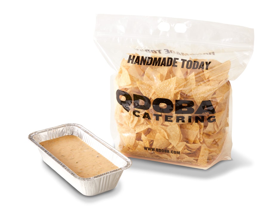 Chips & Dip Party packs from the QDOBA menu