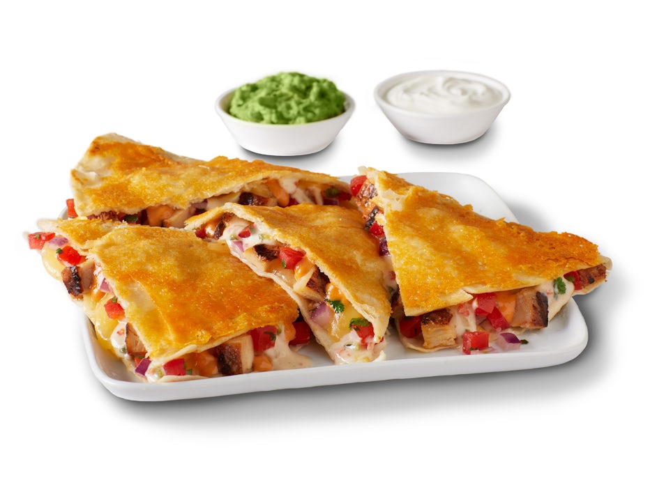 Smoky Chicken Cheese-Crusted Quesadilla from the QDOBA menu