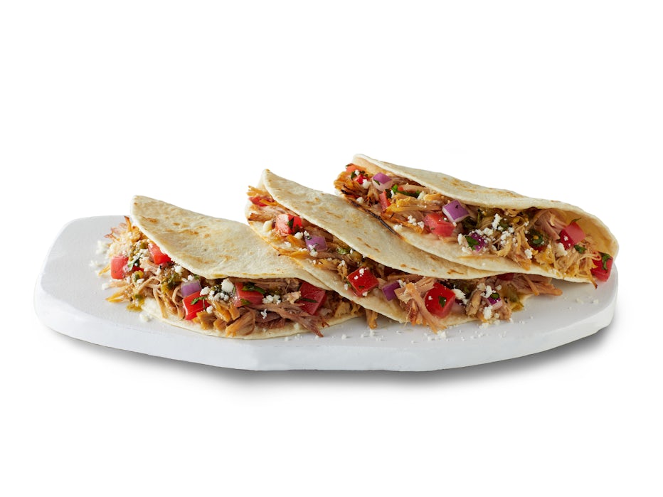 Street Style Pork Carnitas Tacos from the QDOBA menu